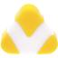 Гумка канцелярська Offtop, жовтий (853509) - мініатюра 1