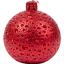 Свічка новорічна парафінова Novogod'ko Куля 9х9 см червона (974671) - мініатюра 1