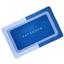 Коврик суперпоглащающий в ванную Stenson 60x40 см прямоугольный серо-синий (26272) - миниатюра 3