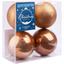 Набор новогодних шаров Novogod'ko 10 см бронза 4 шт. (974424) - миниатюра 1