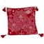 Вязаная наволочка Прованс Рождественник красный 45х45 см (30169) - миниатюра 1