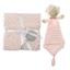Плед з іграшкою-ковдрою Interbaby Bubble Dou-Dou Bear Pink, 110х80 см, рожевий (8100217) - мініатюра 1