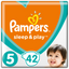 Подгузники Pampers Sleep&Play 5 (11-16 кг), 42 шт. (81664439) - миниатюра 1