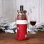 Новогодний чехол-мешок на бутылку Supretto с красным низом зеленая клеточка (72750001) - миниатюра 3