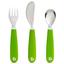 Набор Munchkin Splash: ложка, вилка и нож, зеленый (012110.02) - миниатюра 1