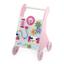 Детские ходунки-каталка Viga Toys с бизибордом, розовый (50178) - миниатюра 1