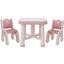 Детский функциональный столик и два стульчика Poppet Пудра, розовый (PP-001P) - миниатюра 1