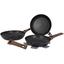 Набір сковорідок Gimex Frying Pan Set Black 3 предмети (6979264) - мініатюра 1