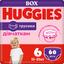 Подгузники-трусики для девочек Huggies Pants 6 (15-25 кг), 60 шт. - миниатюра 1