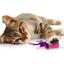 Іграшка для котів Barksi Рибка з дзвіночком і пір'ям 8х5 см рожева - мініатюра 5