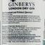 Джин Ginbery's London Dry Gin, 37,5%, 0,5 л (746867) - мініатюра 3