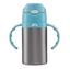 Чашка-непроливайка Bebe Confort Navigateur Isotherm Straw Cup, сіра з блакитним, 300 мл (3105201130) - мініатюра 2