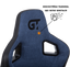 Геймерское кресло GT Racer черное с темно-синим (X-8005 Dark Blue/Black) - миниатюра 7