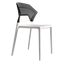 Стілець Papatya Ego-S, біле сидіння, верх прозоро-димчастий (390941) - мініатюра 1
