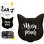 Ароматизатор Aroma Car Art Cats Quotes Black - мініатюра 1