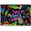 Альбом для малювання Школярик Яскрава картинка з написом Joy peace love, 30 аркушів (PB-SC-030-541) - мініатюра 1