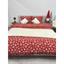 Комплект постельного белья Ecotton полуторный 15505 Снежинка на красном (24261) - миниатюра 1