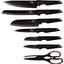 Набір ножів Berlinger Haus Black Rose Collection, 7 предметів, чорний (BH 2688) - мініатюра 1