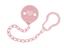 Цепочка для пустышки Canpol babies Pastelove, розовый (10/890) - миниатюра 1