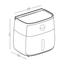 Держатель для туалетной бумаги МВМ My Home BP-16, клейкий, белый с серым (BP-16 WHITE/GRAY) - миниатюра 3