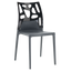 Стілець Papatya Ego-Rock, антрацит сидіння, верх чорний (388641) - мініатюра 1