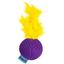 Іграшка для котів Barksi М'яч з дзвіночком 5 см фіолетова - мініатюра 1