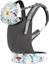 Рюкзак-кенгуру MoMi Collete Flowers, серый (NOSI00001) - миниатюра 1