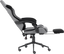 Геймерское кресло GT Racer серое с черным (X-2324 Fabric Gray/Black Suede) - миниатюра 5
