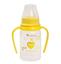 Бутылочка для кормления Курносики, с ручками, с силиконовой соской, 125 мл, желтый (7003 жовт) - миниатюра 1
