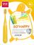 Антибактериальная зубная щетка Splat Junior So happy, для детей от 4 лет, мягкая, желтый - миниатюра 4