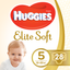 Подгузники Huggies Elite Soft 5 (12-22 кг), 28 шт. - миниатюра 1