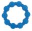 Силиконовый прорезыватель Nuby с клипсой, синий (NV0613001blue) - миниатюра 2