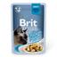 Вологий корм для дорослих котів Brit Premium Cat Chicken Fillets Gravy, філе курки в соусі, 85 г - мініатюра 1