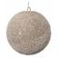 Украшение для елки Shishi Шар песочный лед, 10 см, бежевый (57160) - миниатюра 1