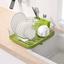 Сушарка для посуду МВМ My Home, з органайзером, зелений (DR-02 GREEN) - мініатюра 3