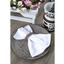 Набор столовых салфеток Iris Home сатин классик, 40х40 см, белый, 6 шт. (svt-2000022319317) - миниатюра 3