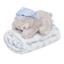Плед Interbaby Flecce Plush Toy Bear Sleep Вlue, 110х80 см, блакитний (8100265) - мініатюра 1