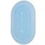 Килимок суперпоглинаючий у ванну Stenson 80x50 см овальний світло-синій (26286) - мініатюра 2