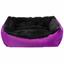 Лежак для тварин Milord Jellybean, прямокутний, фіолетовий з чорним, розмір L (VR03//0991) - мініатюра 1