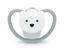 Пустышка силиконовая NUK Space Белый медведь, ортодонтическая, 0-6 мес, белый с серым (3952392) - миниатюра 1