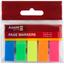Закладки пластикові Axent Delta, 5 кольорів, 12х45 мм, 125 шт. (D2450-01) - мініатюра 1