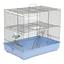 Клетка для грызунов Природа Микки с лесенкой, серебристый с голубым, 37х25х30 см (PR241514) - миниатюра 1