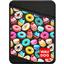 Холдер для карточек Waudog Design Пончики, кожа, 9,5х7 см, черный - миниатюра 1