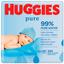 Влажные салфетки Huggies Pure, 224 шт. (4 уп. по 56 шт.) - миниатюра 1