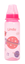 Пляшечка для годування Lindo, з силіконовою соскою, 250 мл, рожевий (Li 138 роз) - мініатюра 1