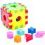 Іграшка-сортер Tigres Чарівний куб, 12 елементів, червоний з жовтим (39176) - мініатюра 1