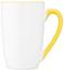 Чашка Ardesto Lorenzo Y, 360 мл, біла з жовтим (AR3481Y) - мініатюра 3