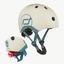 Шлем защитный детский Scoot and Ride с фонариком 45-51 см светло-серый (SR-181206-ASH) - миниатюра 2