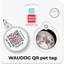 Адресник для собак и кошек Waudog Smart ID с QR паспортом Луна 25 мм - миниатюра 5
