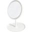 Настільне косметичне дзеркало Supretto зі світлодіодним підсвічуванням 17.5 см біле (71530001) - мініатюра 1